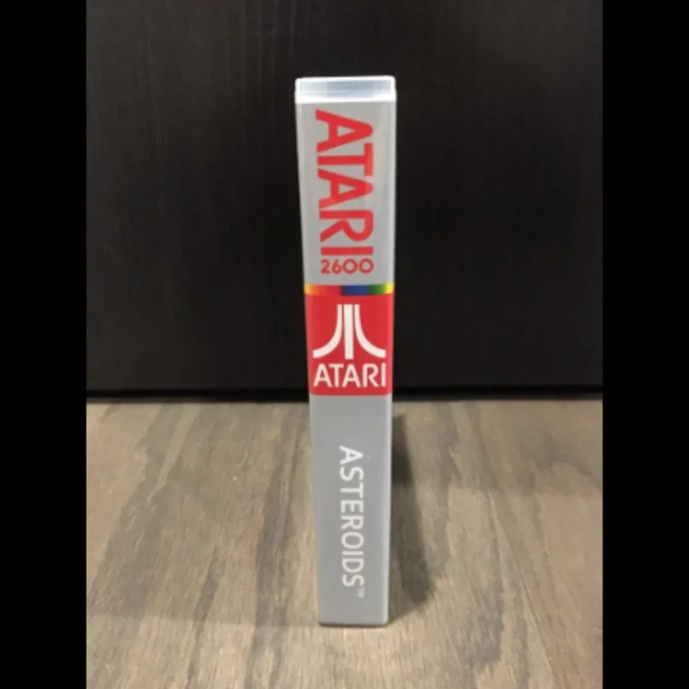 Asteroids Atari 2600 Game Cartridge w/ Original Manual & Custom Display Case